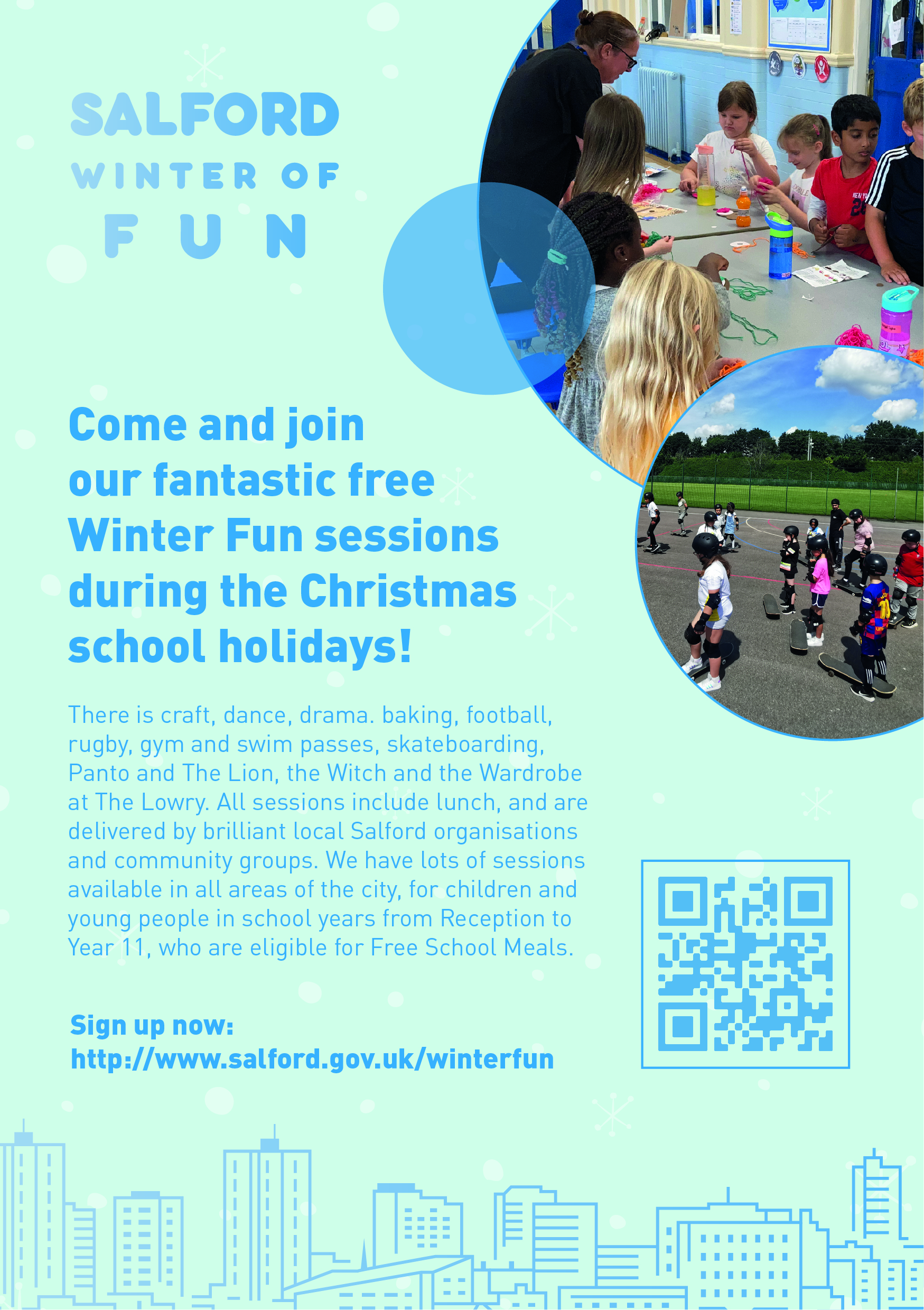 Salford Citizens Advice  Salford’s Winter of Fun – Organised play and activity schemes for children over the Christmas Holidays